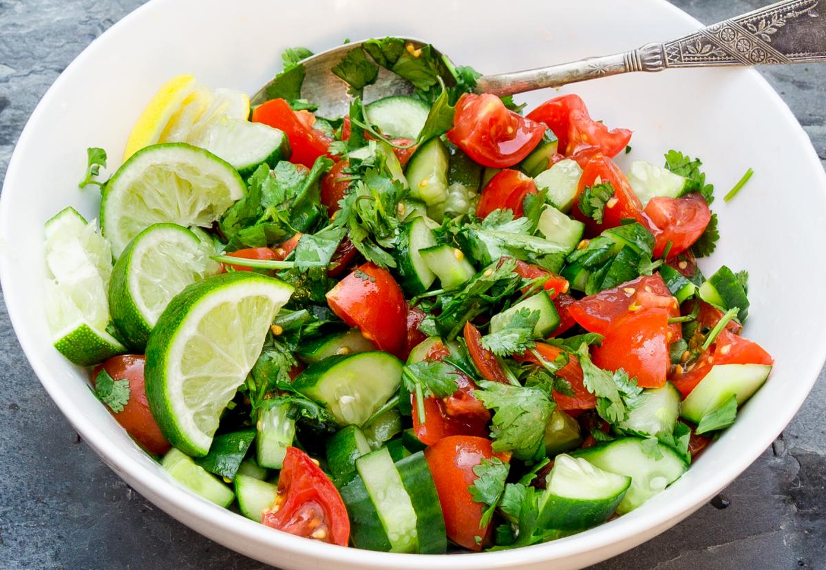 Tomato Cucumber Summer Salad