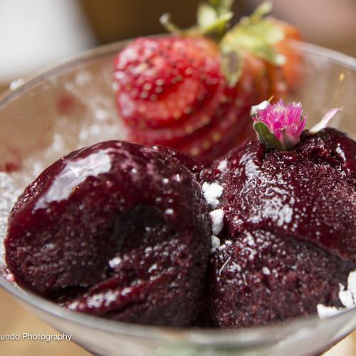 Blackberry Champagne Sorbet