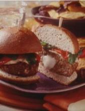 Mozzarella Cheese Stuffed Turkey Burgers