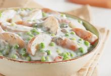 Creamy Potatoes and Peas