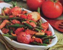 Creole String Beans with Ham and Potatoes