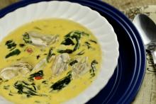 Creole Oyster and Spinach Soup