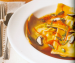 Shrimp Ravioli in Andouille Broth