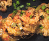 Fried Eggplant with Crawfish Etouffee